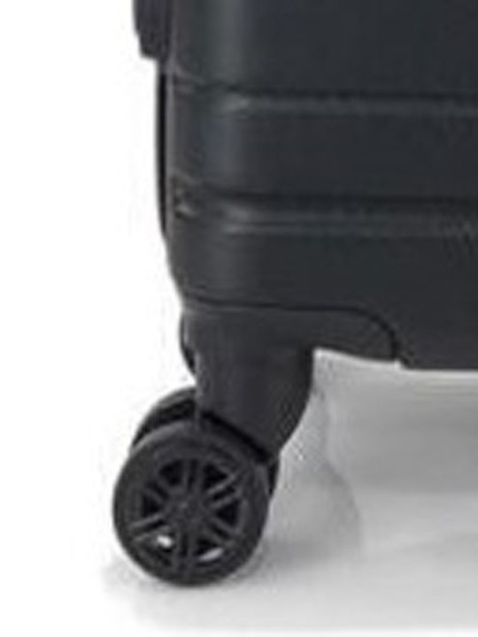 Playbags Cabin Hard Black Suitcase With 4 Wheels Height 55cm