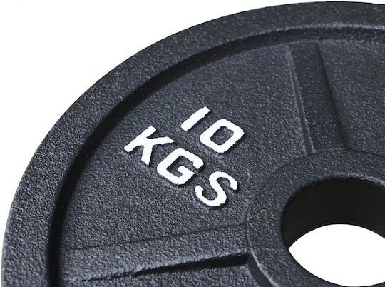 MegaFitness Δίσκος Ολυμπιακού Τύπου Μεταλλικός 1 x 10kg Φ50mm