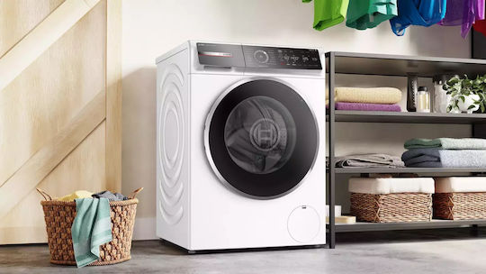 Bosch Πλυντήριο Ρούχων 10kg με Τεχνολογία Ατμού 1400 Στροφών Home Connect WGB254A0GR
