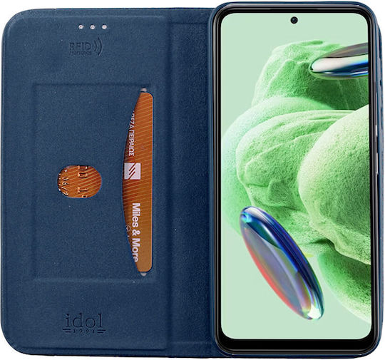 Idol 1991 Anti-rfid Book Δερματίνης Μπλε (Redmi Note 12 5G)