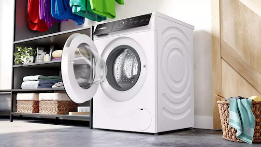 Bosch Πλυντήριο Ρούχων 9kg με Τεχνολογία Ατμού 1400 Στροφών Speed Perfect WGB24409GR