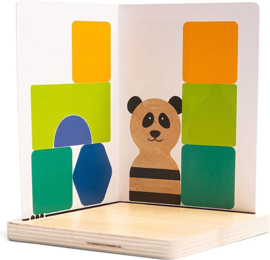 BS Toys Τουβλάκια Panda Ξύλινα για 6+ Ετών 7τμχ