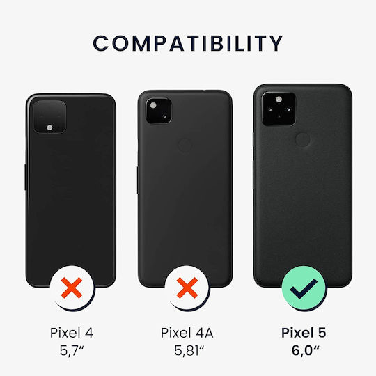 KWmobile Navigational Compass Back Cover Ξύλινο Καφέ (Google Pixel 5)
