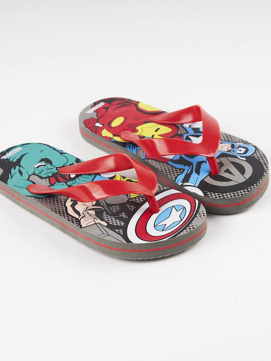 Cerda Παιδικές Σαγιονάρες Flip Flops Κόκκινες Marvel Avengers