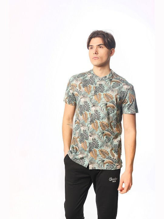 Digital Κοντομάνικο Πουκάμισο Floral Mint