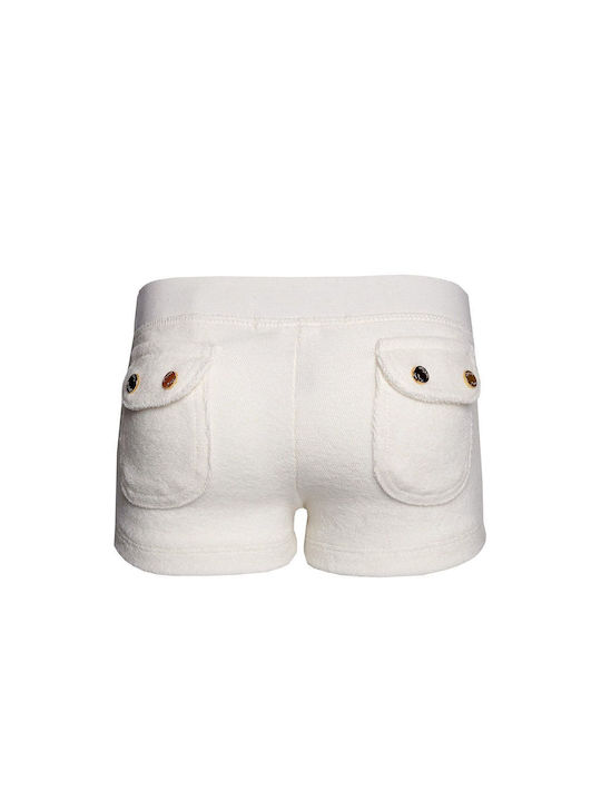 SugarFree Kids Athletic Shorts/Bermuda White