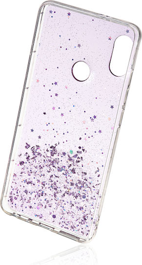 Naxius Glitter Задна корица Силикон Лилав (Redmi Note 5)