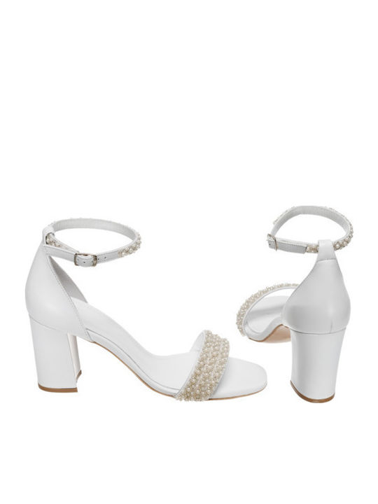 Leder Sandalen Weiß