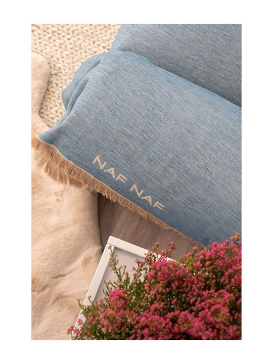Naf Naf 358-154 Ριχτάρι Πολυθρόνας Chenille 180x180εκ. Denim 520801362376