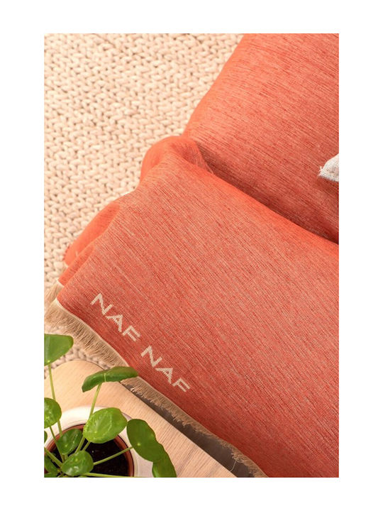Naf Naf 358-71 Ριχτάρι Πολυθρόνας Chenille 180x180εκ. Terra 520801362375