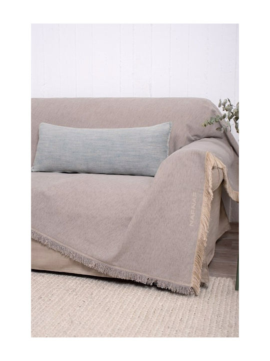 Naf Naf Four-Seater Sofa Throw Chenille 180x350cm Gray
