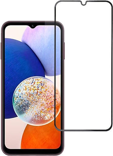Blue Star Full Glue Full Face Tempered Glass Μαύρο (Galaxy A14)