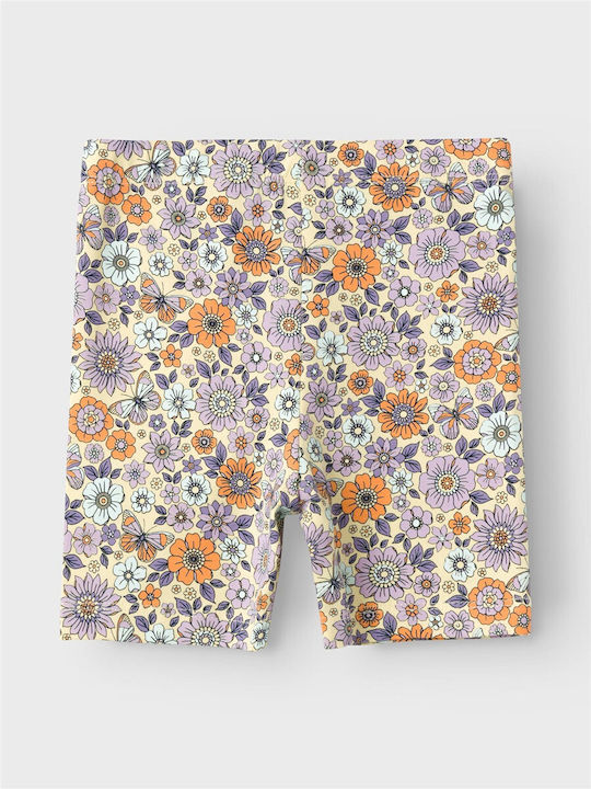 Name It Kids Short Cycling Legging Floral Orange