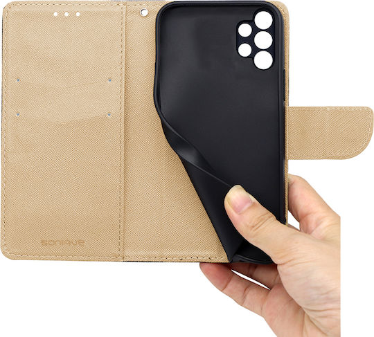 Sonique Trend Buchen Sie Synthetisches Leder / Silikon Schwarz (Galaxy A32 4G)