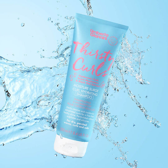 Umberto Giannini Thirsty Curls Σαμπουάν Αναδόμησης/Θρέψης & Ενυδάτωσης για Σγουρά Μαλλιά 250ml
