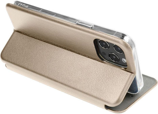 Forcell Elegance Книга Изкуствена кожа Златист (Redmi 10 5G)