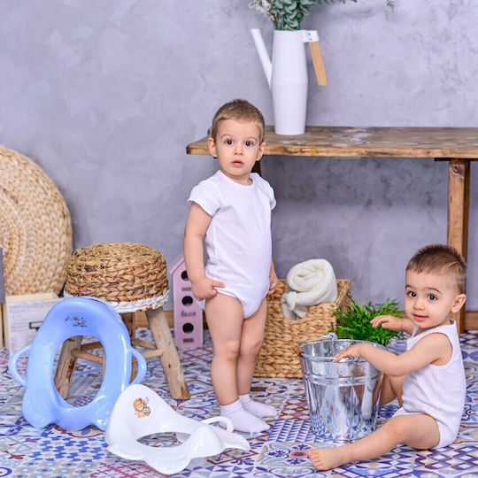 Lorelli Scaun De Toaletă Pentru Copii Mici Cu Mânere Roz