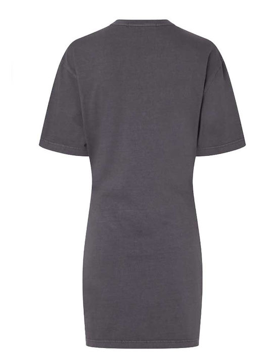 Calvin Klein Summer Mini T-Shirt Dress Gray