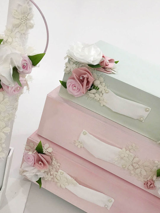 Έλενα Μανάκου Floral Suitcases Βαπτιστικό Πακέτο με Θέμα Λουλούδια