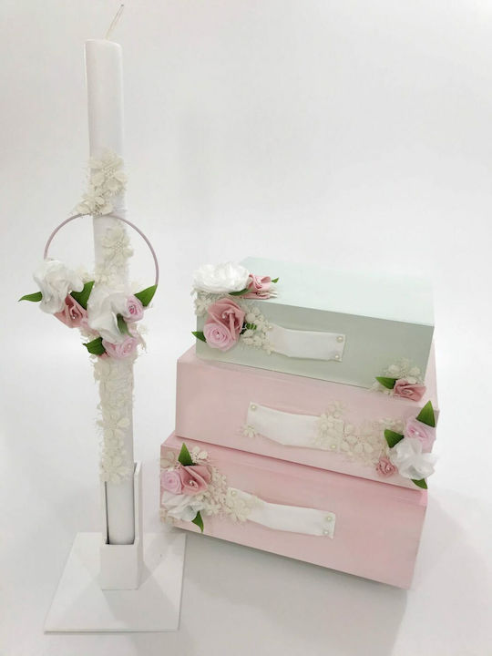 Έλενα Μανάκου Floral Suitcases Βαπτιστικό Πακέτο με Θέμα Λουλούδια