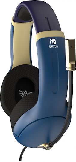 PDP Airlite Switch Over Ear Gaming Headset με σύνδεση 3.5mm Zelda: Hyrule Blue for Nintendo Switch
