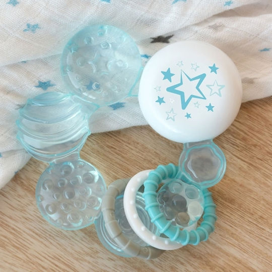 Kiokids Star Beißring für das Zahnen mit Gel & Wasser aus Kunststoff für 3 m+