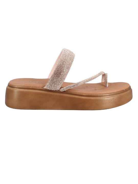 IQ Shoes Women's Flat Sandals Bronze 155.2002-313 BRONZE