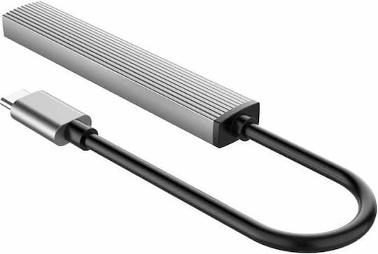 Orico USB Хъб 4 Порта USB 3.0 с USB-C Връзка Сив
