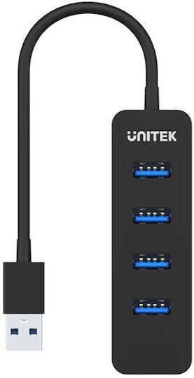 Unitek uHUB Q4 USB Хъб с 4 USB 3.0 Порта и USB-A Интерфейс
