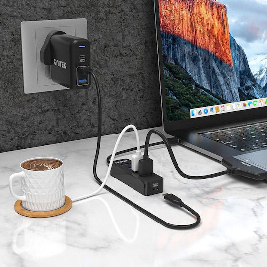 Unitek uHUB Q4 USB Хъб с 4 USB 3.0 Порта и USB-A Интерфейс