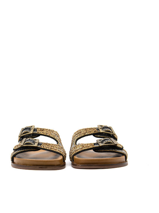 Δερμάτινα Γυναικεία Σανδάλια Bronze
