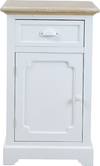 Kimolos I Ξύλινο Λευκό 35x43x71cm 09-1549