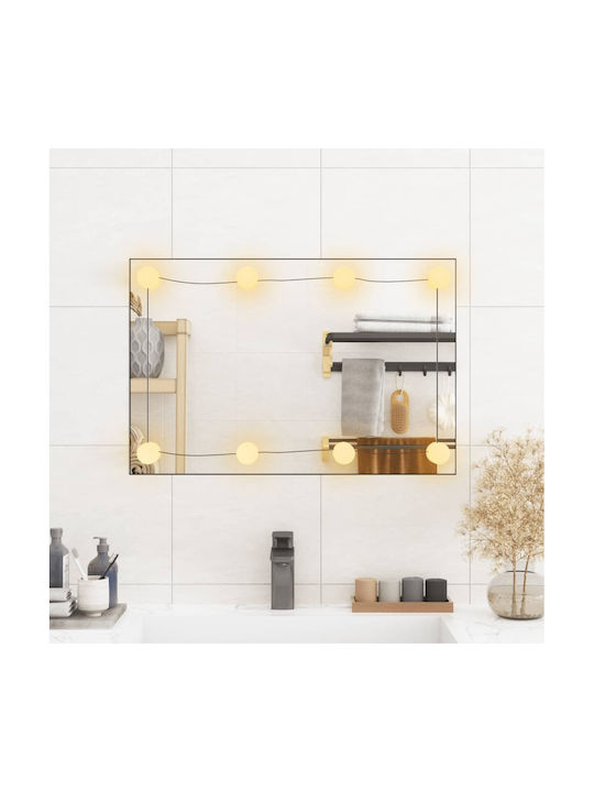 vidaXL Καθρέπτης Τοίχου με LED Φωτισμό 40x60cm
