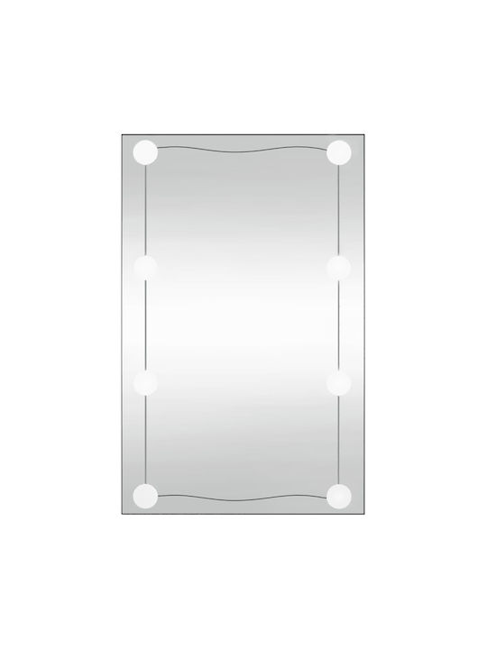 vidaXL Καθρέπτης Τοίχου με LED Φωτισμό 40x60cm