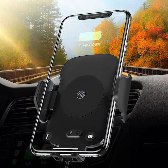 Tellur Car Mobile Mount with Adjustable Hooks and Wireless Charging Black