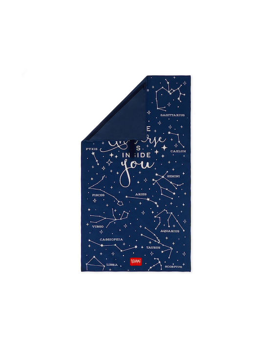 Legami Milano Stars Gym Towel Microfiber Blue 80x45cm