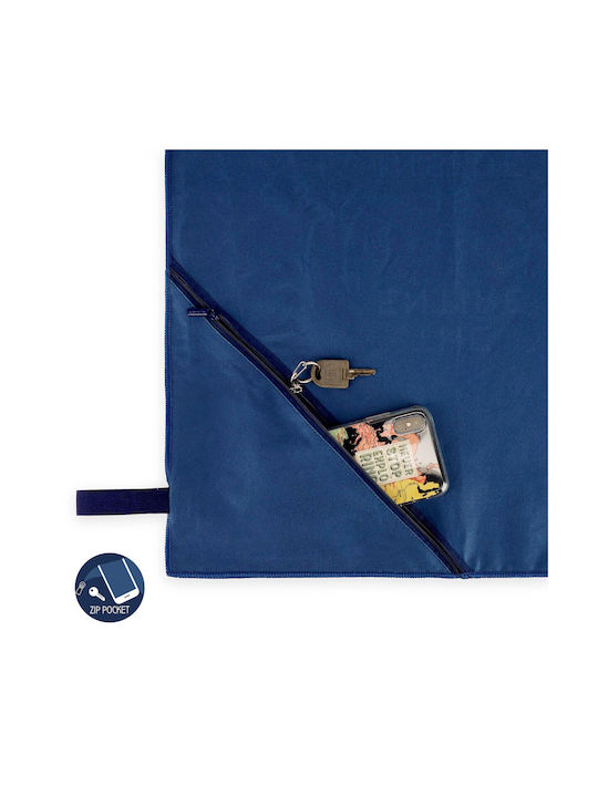 Legami Milano Stars Gym Towel Microfiber Blue 80x45cm
