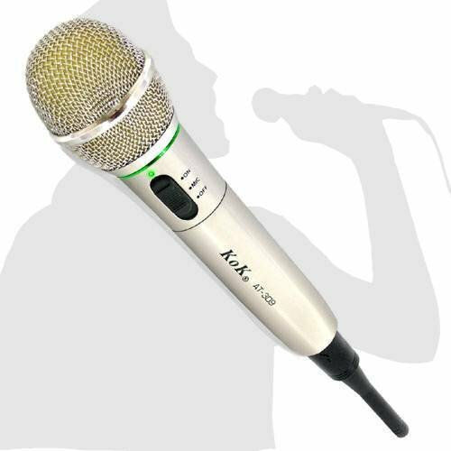 KoK Wireless Karaoke Microphone AT-309A Silver