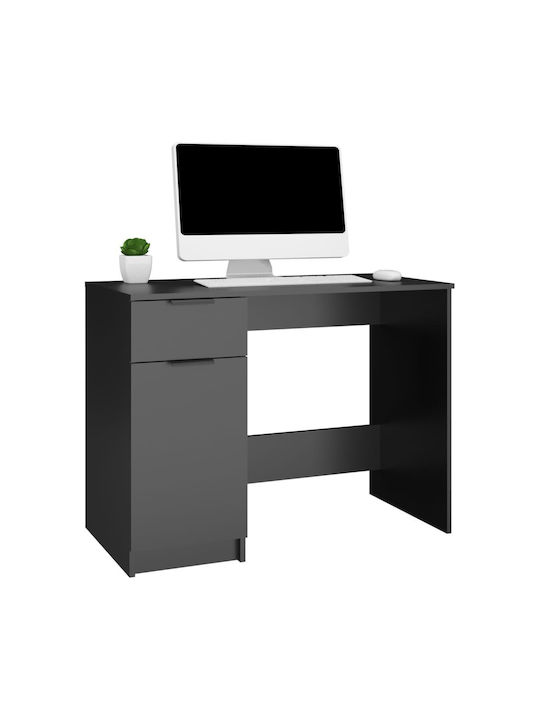 Schreibtisch Holz Schwarz 100x50x75cm
