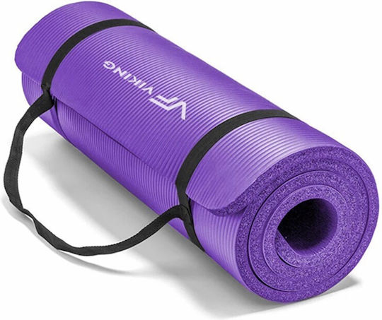 Viking Covor de exerciții fizice Pilates Violet cu curea de transport (180x60x0.8cm)