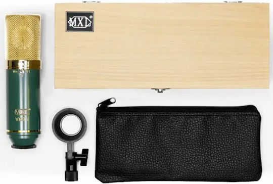 MXL V67i Condenser Microphone XLR Shock Mounted for Vocals in Green Color