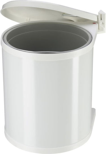 Hailo Plastic Waste Bin with Pedal White 15lt