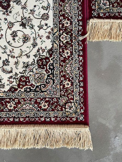 Ragolle 14708-6010 Modern Bedroom Rugs Set Royal Palace Burgundy 3pcs