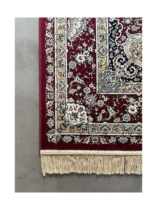 Ragolle 14708-6010 Modern Bedroom Rugs Set Royal Palace Burgundy 3pcs