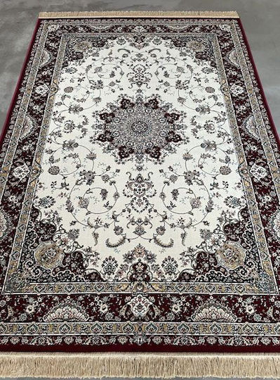 Ragolle 14708-6010 Modern Bedroom Rugs Set Royal Palace Burgundy 3pcs