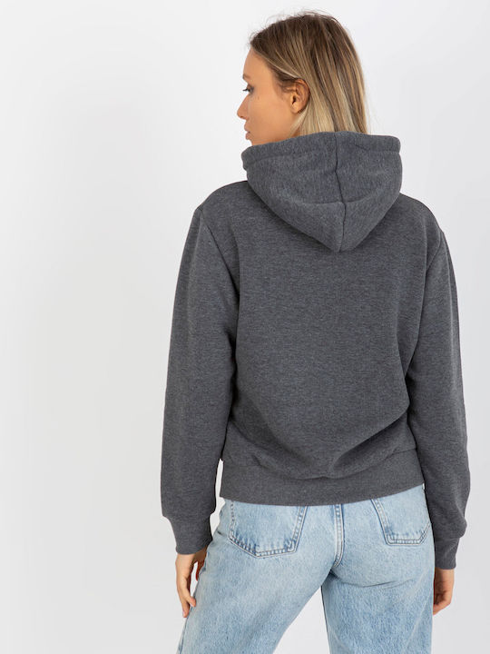 Rue Paris CT-BL-F-621124.98P Women's Hooded Sweatshirt Gray