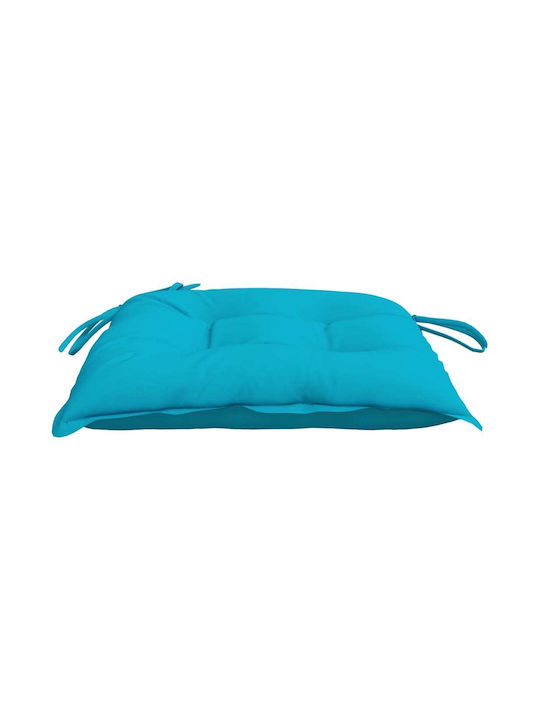 vidaXL Waterproof Garden Chair Cushion Turquoise 6 Pieces 50x50cm