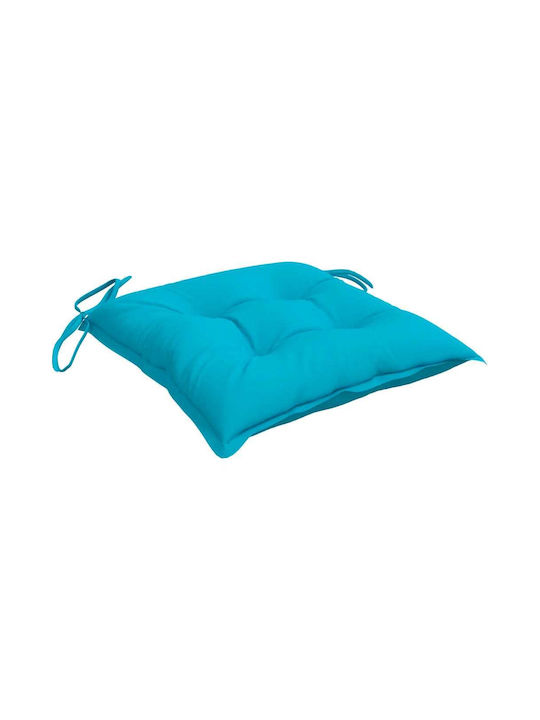 vidaXL Waterproof Garden Chair Cushion Turquoise 6 Pieces 50x50cm