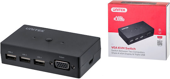 Unitek U-8709ABK KVM & Data Switch
