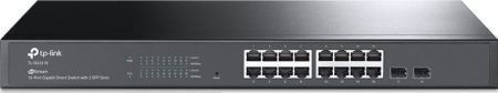 TP-LINK TL-SG2218P Managed L3 PoE+ Switch with 16 Gigabit (1Gbps) Ethernet Ports and 2 SFP Ports